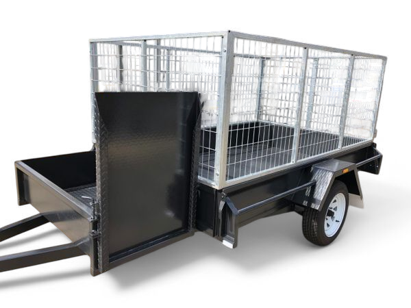 6x4 Single Axle Mower Trailer