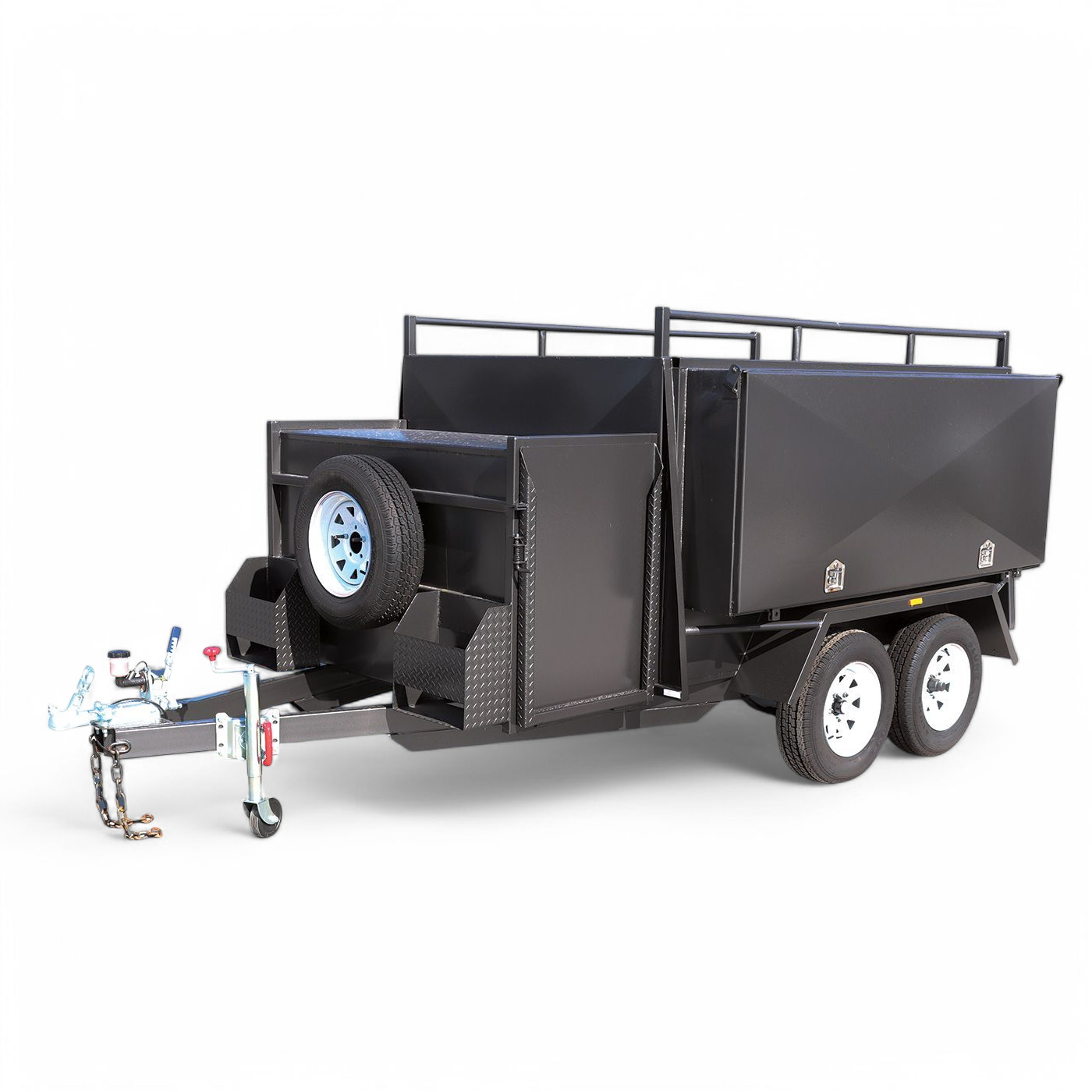 8x5 Tandem Axle Mower Trailer with Side Box