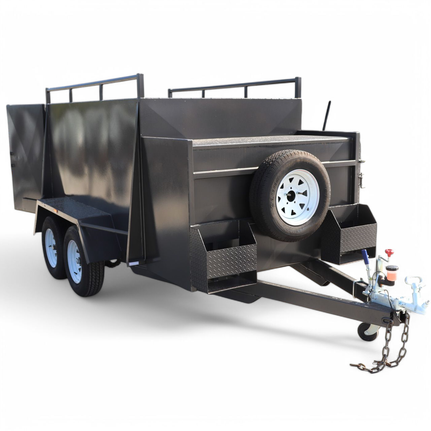 8x5 Tandem Axle Mower Trailer with Side Box