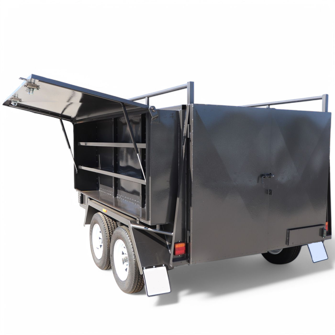 8x5 Tandem Axle Mower Trailer with Side Box
