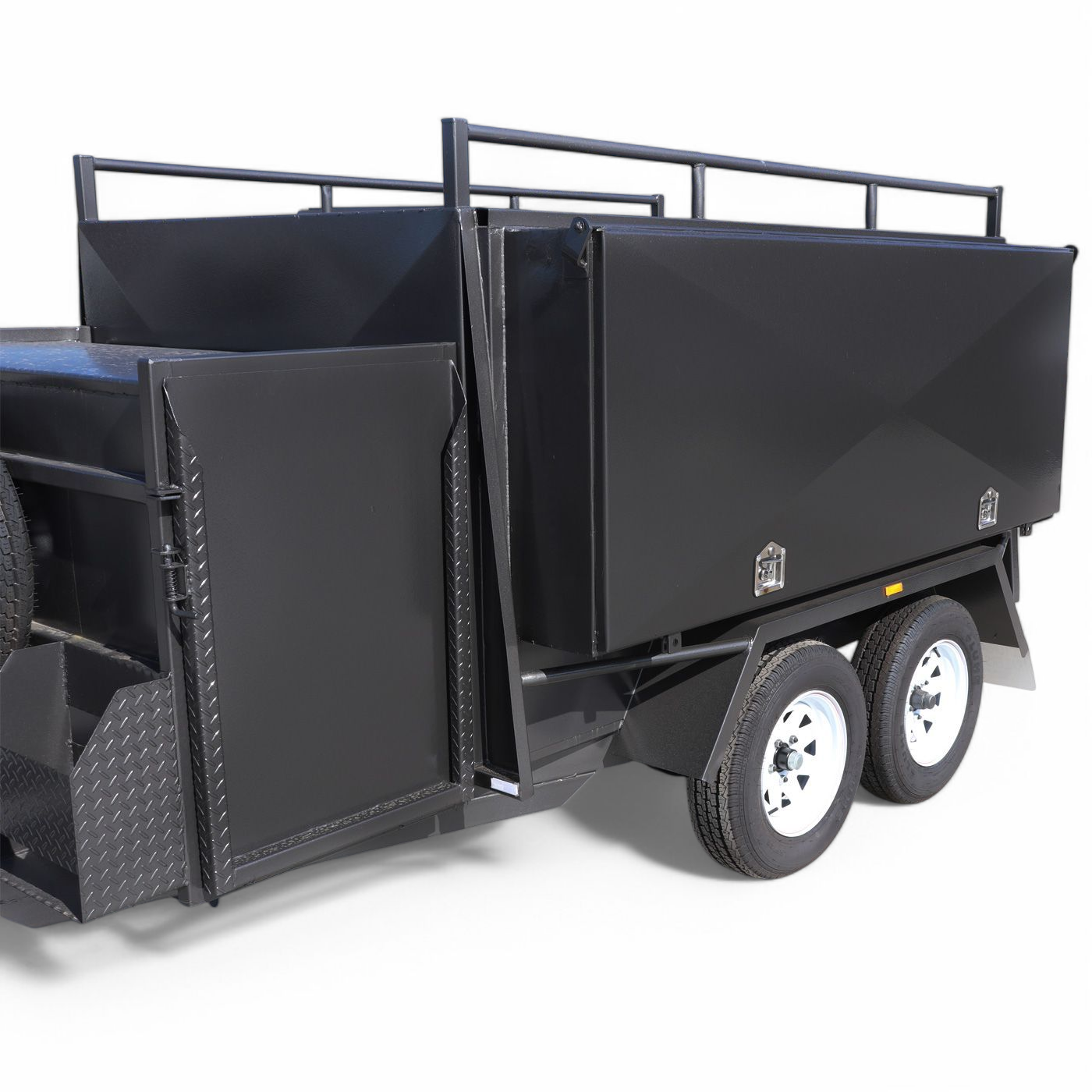8x5 Tandem Axle Mower Trailer with Side Box