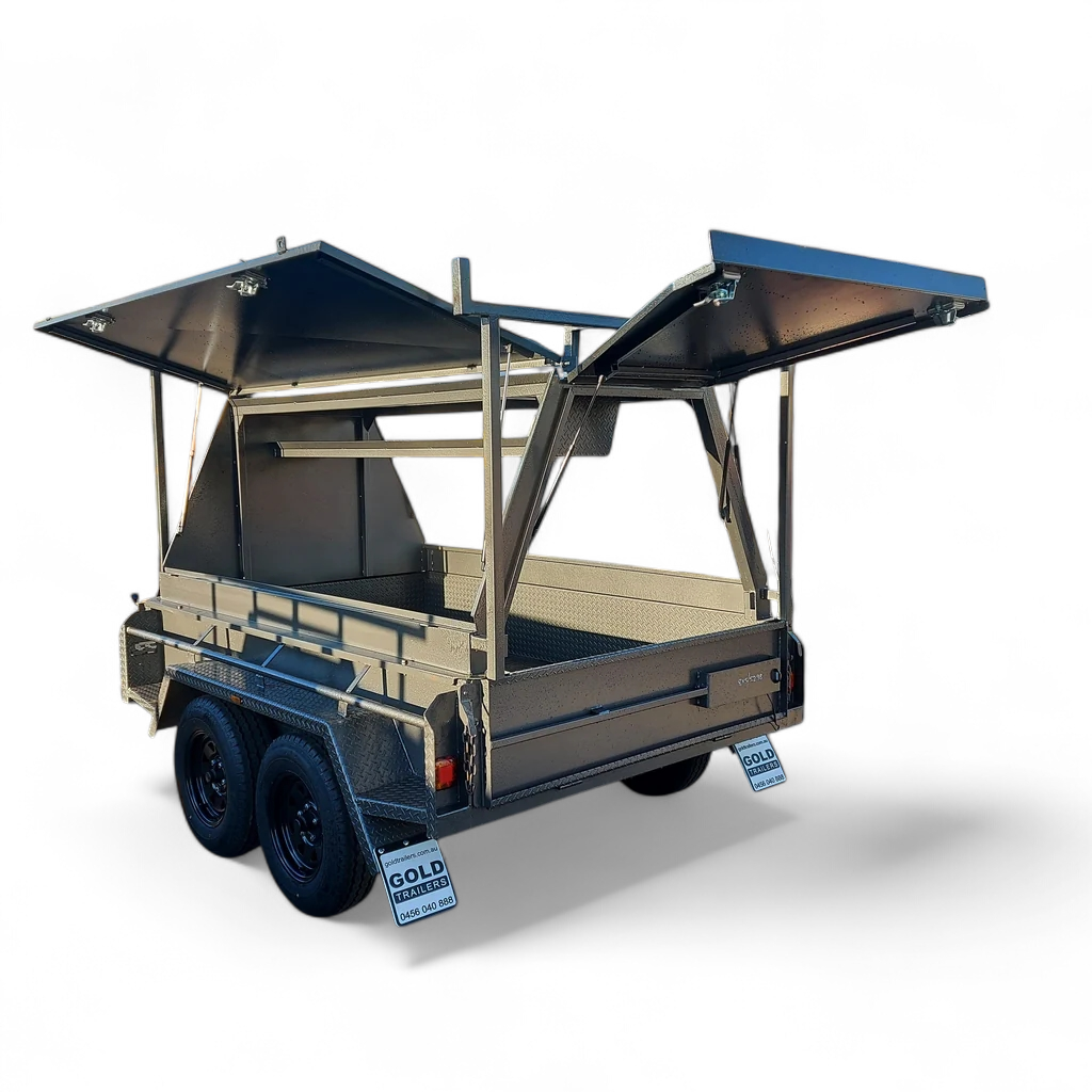 8x5 Tradesman Trailer - 3 Door & Tool Box