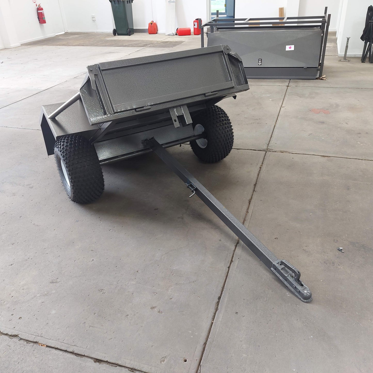 5x3 Single Axle Box Trailer - ATV Tilt