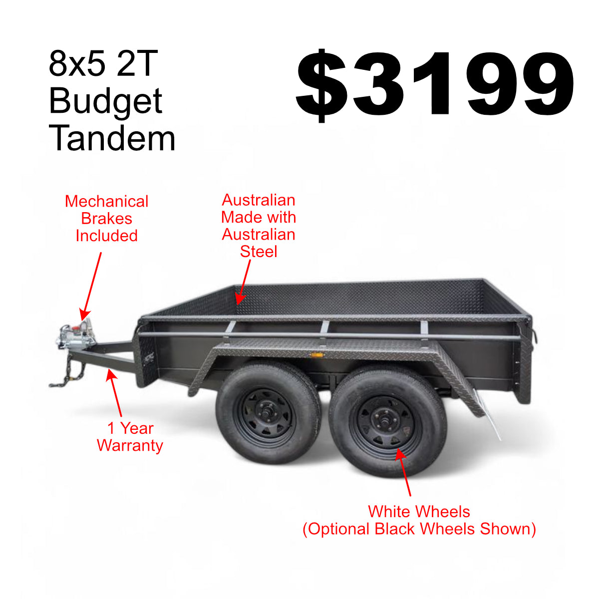 Budget Tandem Trailers – Gold Trailers