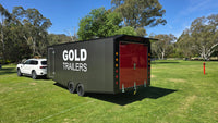 Gold Premium Enclosed Car Carrier - IN STOCK