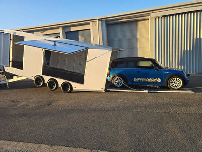Zero Degree Loading Ramp Enclosed Car Carrier