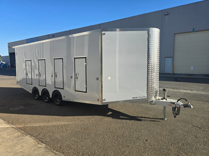 Zero Degree Loading Ramp Enclosed Car Carrier