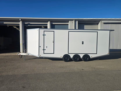 Zero Degree Loading Ramp Enclosed Car Carrier