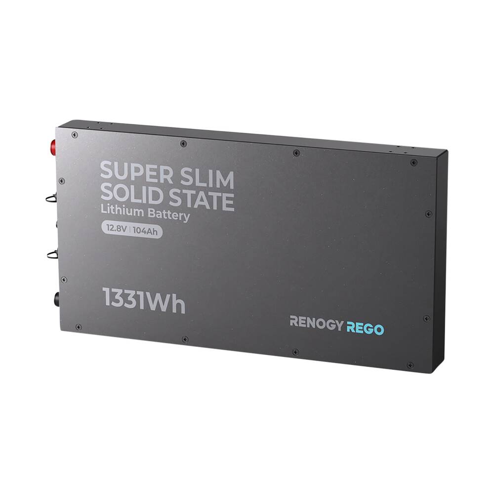 Renogy REGO Slimline Lithium Deep Cycle Battery 12.8V 104Ah LiFePO4