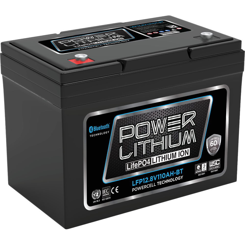 Power Lithium Deep Cycle 12.8V 110AH Battery with Bluetooth - LFP12.8V110AH-BT