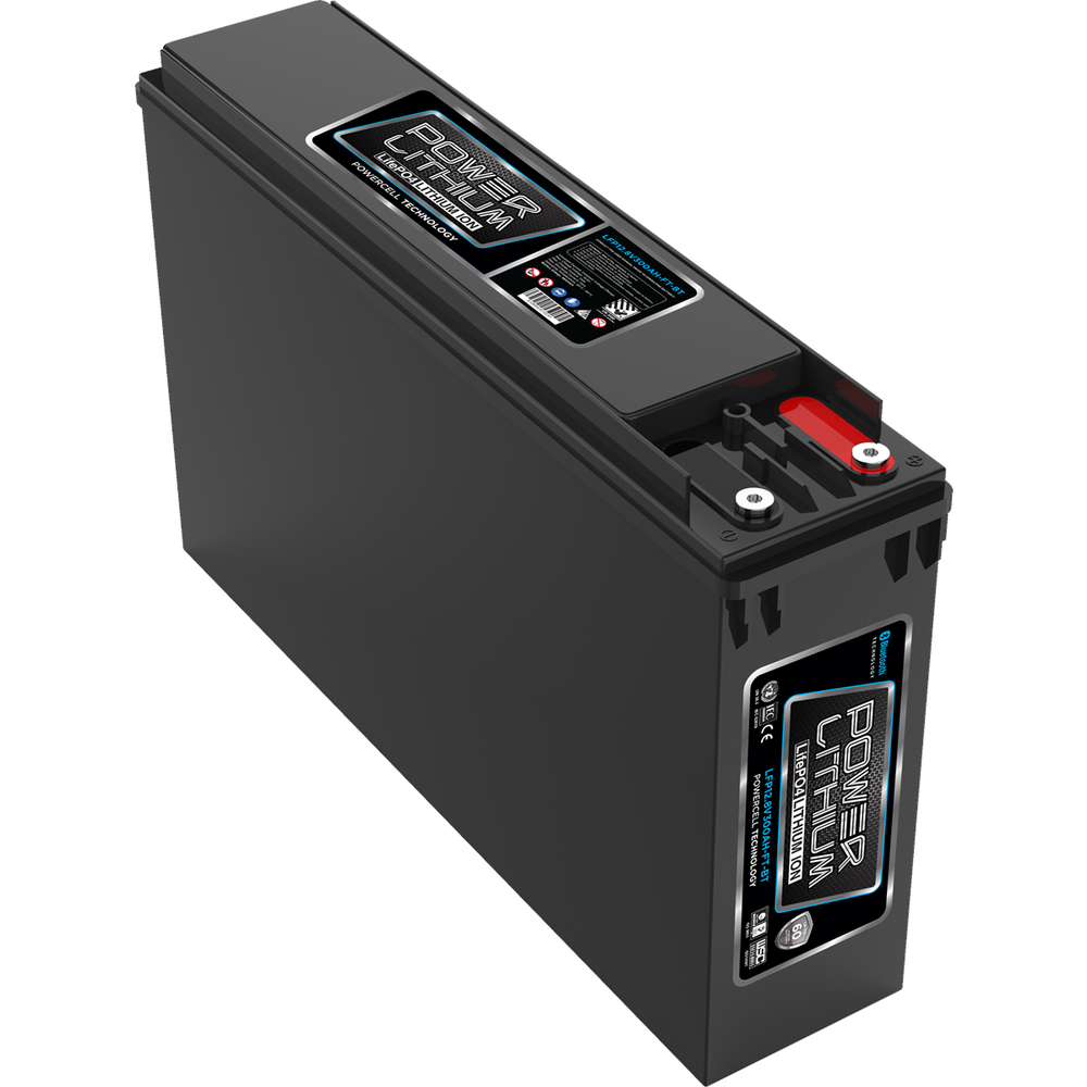 Power Lithium Deep Cycle 12.8V 300AH Front Terminal Battery with Bluetooth - LFP12.8V300AH-FT-BT