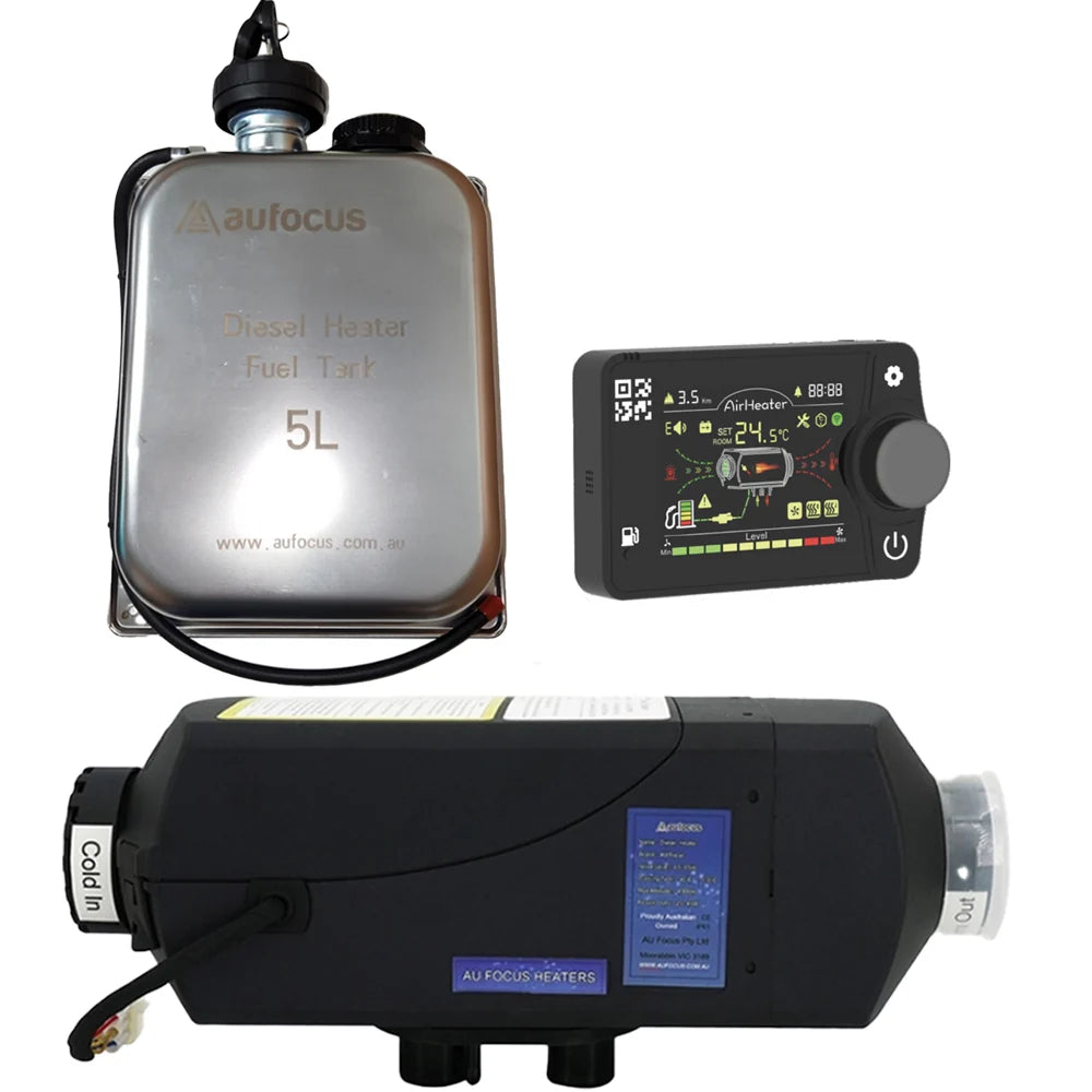 Diesel Heater - Au Focus 2KW Gen4 - WITH Bluetooth - INSTALLATION INCLUDED