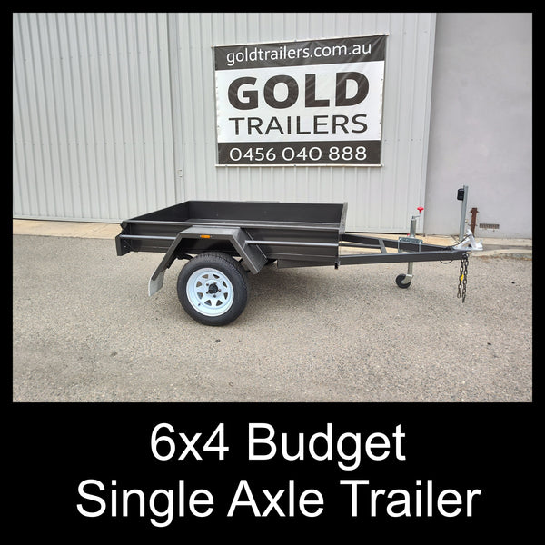 6x4 Single Axle Box Trailer - Budget